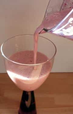 Making Strawberry Smoothies